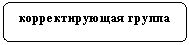 Flowchart: Alternate Process: корректирующая группа